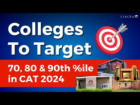 Colleges to Target for 70, 80 and 90th Percentile in CAT💲🤑