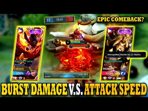 ALDOUS GOD MODE! HARDEST EPIC COMEBACK AGAINST TOP GLOBAL MASHA🔥ALDOUS BEST BUILD 2021 - MLBB