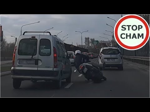 Wypadek motocyklisty