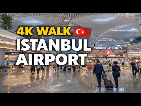Istanbul Airport 🇹🇷 | 4K Walking Tour ✈️ (IST Airport Walk)