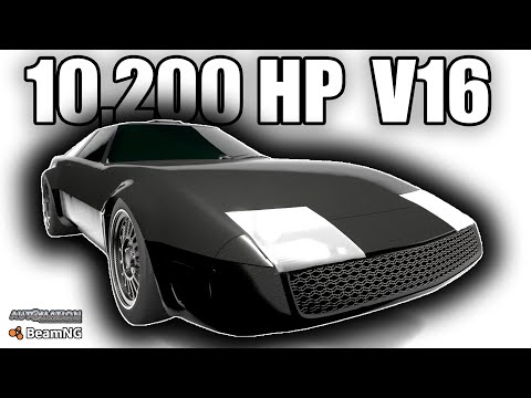 My Most Powerful V16 Engine in a Car! | Automation The Car Company Tycoon Game & BeamNG.drive