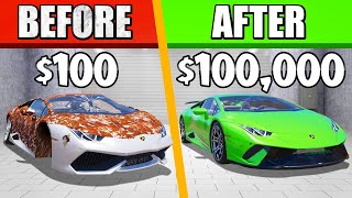 I Turned A $100 CAR INTO A $1,000,000 CAR! (Car Mechanic Simulator 2)