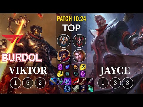 T1 Burdol Viktor vs Jayce Top - KR Patch 10.24