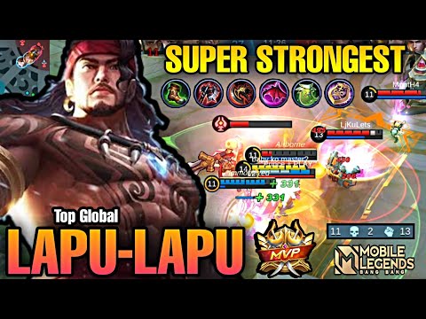 TRY THIS BUILD TO MAKE THE LAPU-LAPU POWERFUL || GAMEPLAY TOP 1 GLOBAL LAPU-LAPU || MOBILE LEGENDS