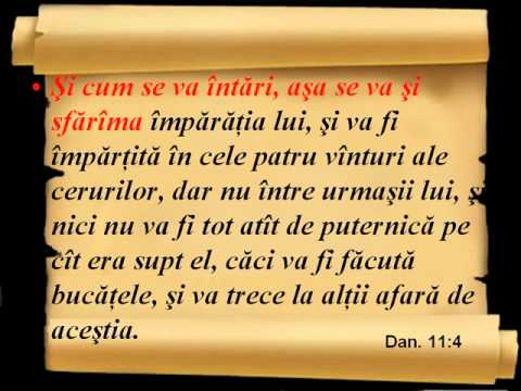 Nord contra Sud, din Daniel cap  11