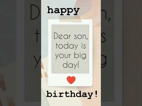 Heart touching birthday wishes for son!! #happybirthday #sonbirthdaywishes #shorts