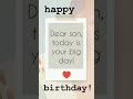 Heart Touching Birthday Wishes For Son Happybirthday Sonbirthdaywishes Shorts