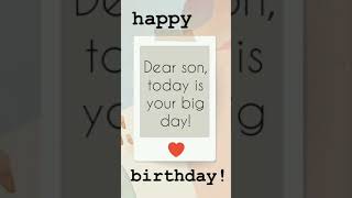 Heart touching birthday wishes for son!! #happybirthday #sonbirthdaywishes #shorts