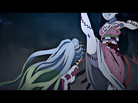 Nezuko vs Daki SUS Frames | Demon Slayer [4K]