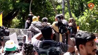 രാഹുൽ ഗാന്ധിക്കെതിരായ പൊലീസ് നടപടിയിൽ പ്രതിഷേധിച്?