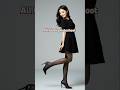 Black Pantyhose Tights High Heels And Dress Shiny Nylons Stockings Hosiery Legs Stilettos Pumps