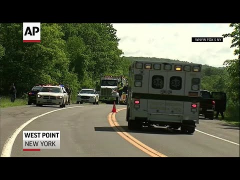 A vehicle loaded with West Point cadets on summer training overturned on a dirt road Thursday, killing one cadet and injuring 22 other passengers.Lt. Gen. Darryl A. Williams said the cadets are seniors at the U.S. Military Academy. (June 6)