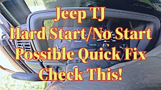 Jeep TJ hard start or no start? Here's a possible quick fix! Check this relay. | This Old TJ