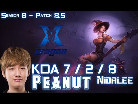 KZ Peanut NIDALEE vs KINDRED Jungle - Patch 8.5 KR Ranked