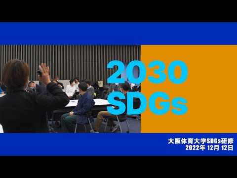 大阪体育大学SDGs研修　カードゲーム「2030 SDGs」