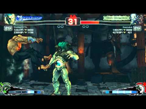 Ultra Street Fighter IV battle: Sagat vs Seth - Odd Ultra hit
