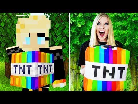 LIVING Like my MINECRAFT Character For 24 HOURS! - Challenge