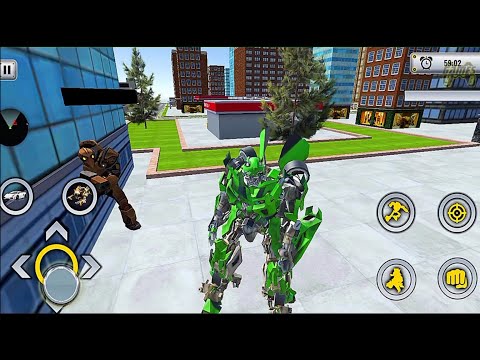 Bumblebee Tiger Car Transform: Car Robot Transformation Game - Android Gameplay
