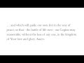 Concluding Prayers - Legion of Mary Tessera Prayers