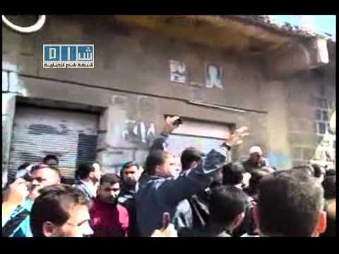 كلمة الشيخ أحمد صياصنة في مظاهرة في مدينة درعا