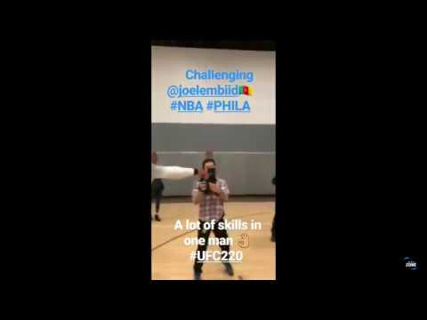 UFC 220: Francis Ngannou basketball skills.