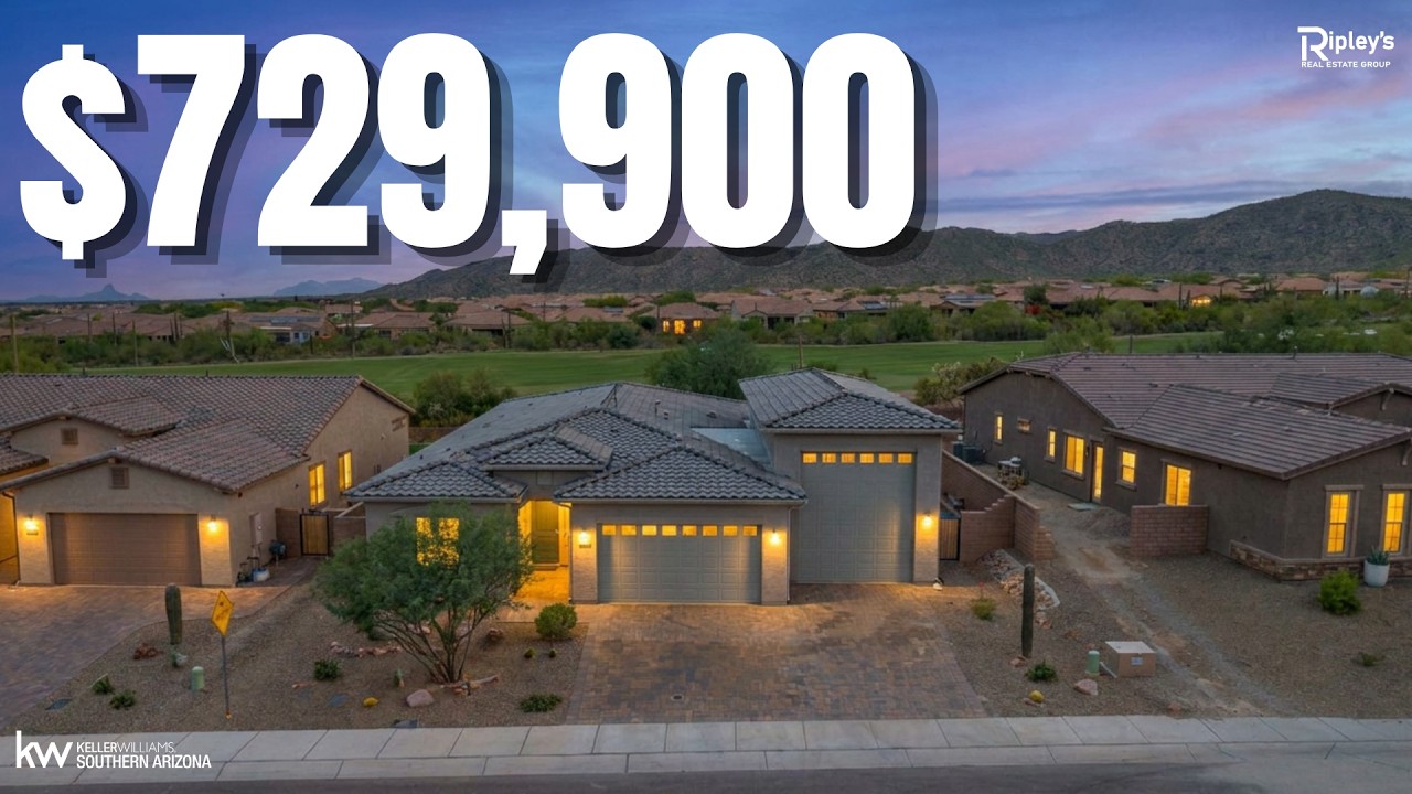 Touring a Recently Built Dove Mountain Home with an RV Garage and Golf Course Views