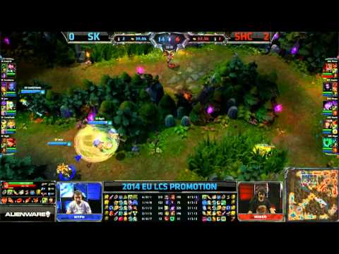 SK Gaming vs SUPA HOT CREW XD | Game 3 / Bo5 | 2014 EU LCS Spring Promotion Season 4 | SK vs SHC G3