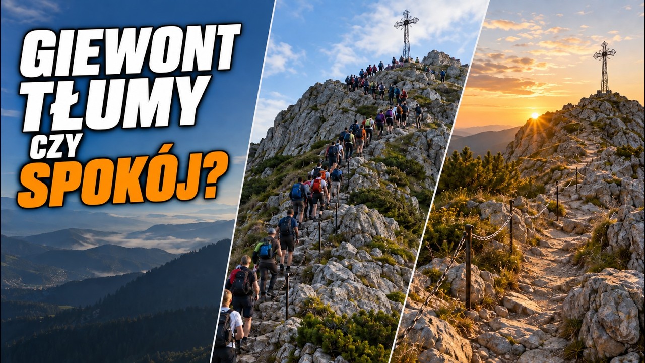 Kadr z odcinka o wejściu na Giewont