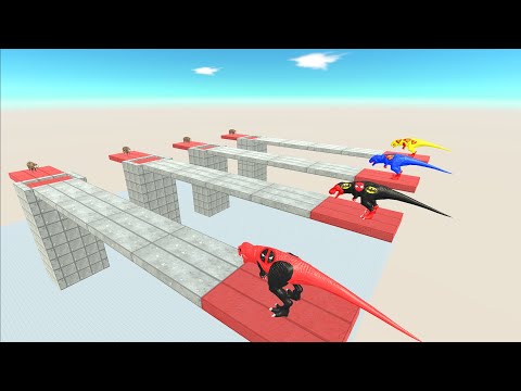 All Color Dinosaurus Run to eat Pig #2 - Animal Revolt Battle Simulator