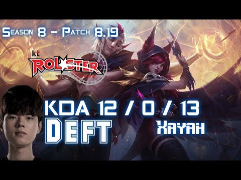 KT Deft XAYAH vs KAI'SA ADC - Patch 8.19 KR Ranked