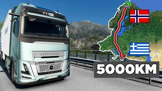 Download lagu ETS2 Longest Delivery in Europe (Tromsø to Athens) Norway to Greece | Euro Truck Simulator 2 mp3
