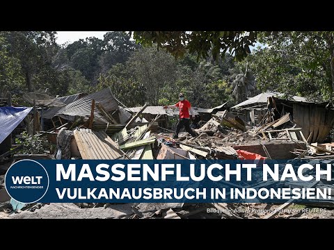 INDONESIEN: Neun Kilometer hohe Aschewolke! 10.000 Menschen fliehen vor Vulkan nach Ausbruch!