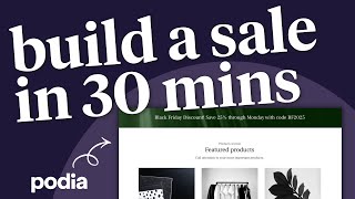 Build a FULL sale + automations for your online business in Podia
