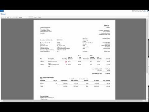 Part of a video titled Create a Purchase Invoice - YouTube
