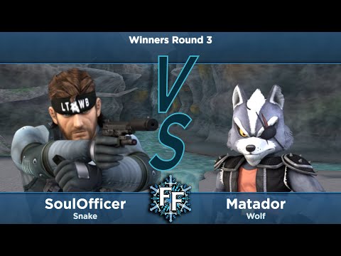 Frosty Faustings XVI WR3 - SoulOfficer (Snake) vs Matador (Wolf, Marth)