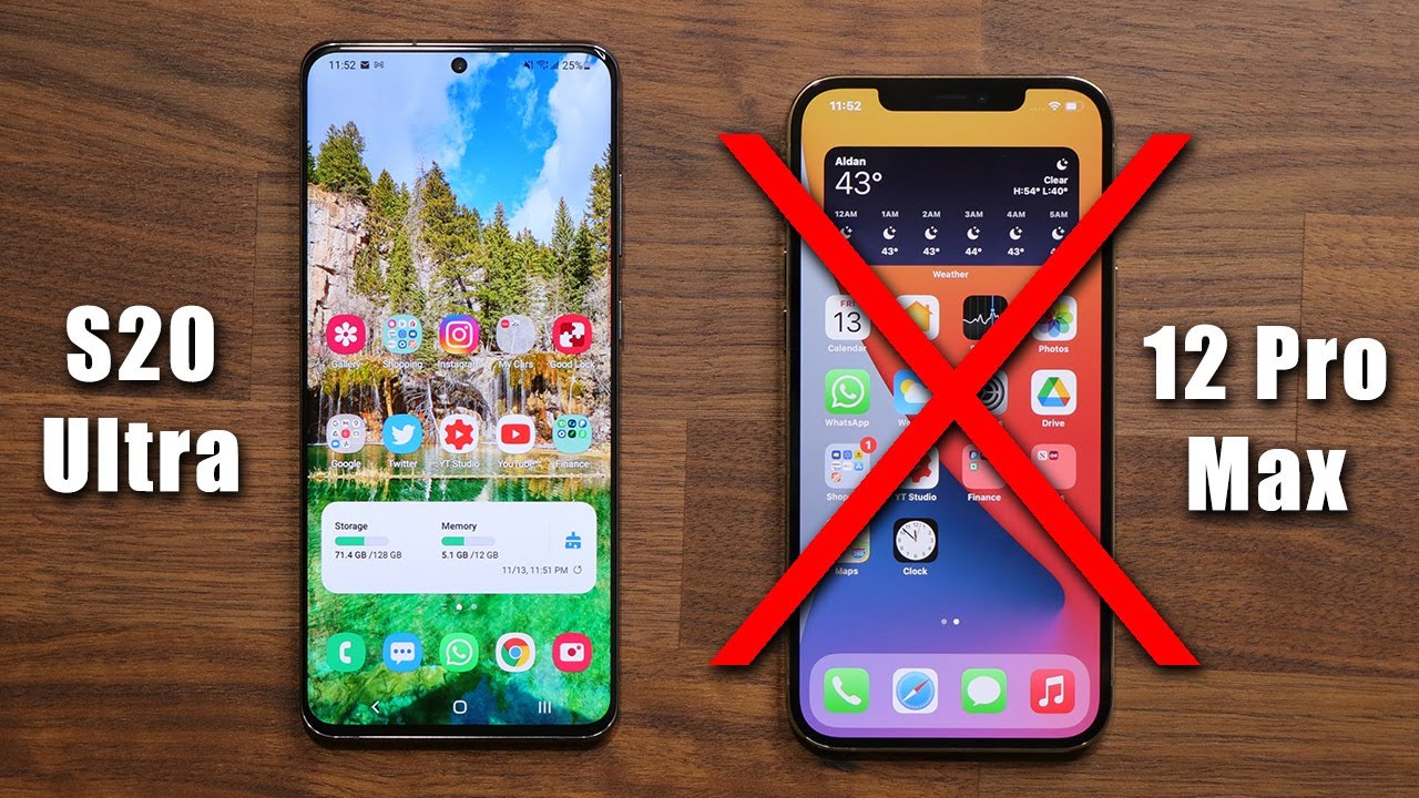 5 Reasons Why The Galaxy S20 Ultra DESTROYS the iPhone 12 Pro Max