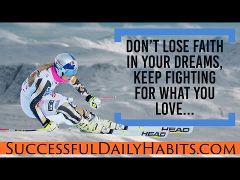 Lindsey Vonn Motivation Success Quotes - Legendary American Ski Racer and Olympic Champion