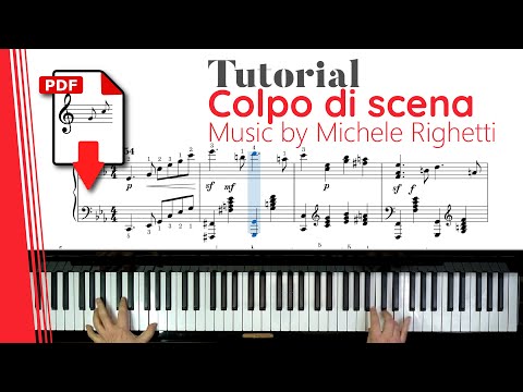 Tutorial e spartito "Colpo di scena" musica di Michele Righetti