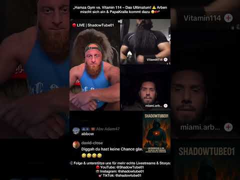 🔴 LIVE | Vitamin 114 stellt Hamza Gym ein Ultimatum 😳🥊