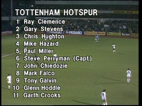 1984/85 - Spurs v Real Madrid (UEFA Cup Quarter Final 1st Leg - 6.3.85)