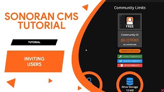 Sonoran CMS Tutorial 02: Inviting users to your community