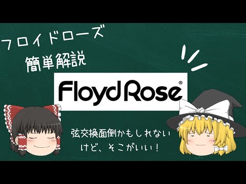 弦、ロックしてますか？フロイドローズ簡単解説【ゆっくり解説】【ギター】