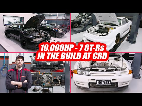 7 MONSTER GT-Rs In The Build at CRD - Street, Drag and Time Attack