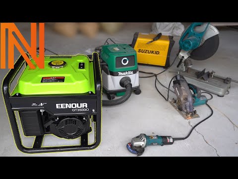 エンジン発電機で電動工具使えるか実践テスト！EENOUR発電機GT3500iO