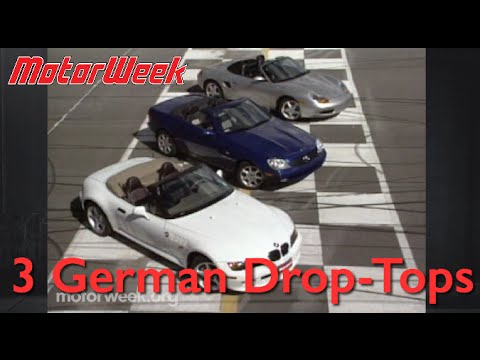 MotorWeek | Retro Review: '97 Boxster vs. Z3 vs. SLK