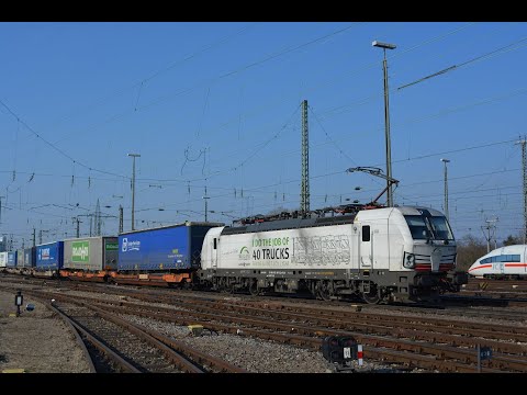 Grenzverkehr in Basel am 07.03.22 – "Montagsverkehr in Basel Badischer Bahnhof mit Regenbogen ICE"