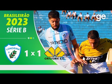Gols e lances de Londrina x Criciúma