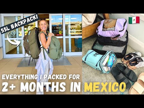 What's In My Backpack For 3 MONTHS IN MEXICO?