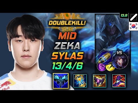 Zeka Mid Sylas Build Everfrost First Strike - Sylas Mid vs Ahri - LOL KR 13.9