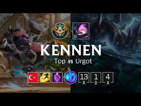 Kennen Top vs Urgot - TR Challenger Patch 8.21